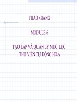 Tạo lập và quản lý mục lục thư viện tự động hóa pptx