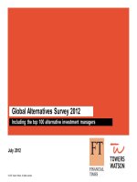 GLOBAL ALTERNATIVES SURVEY 2012 INCLUDING THE TOP 100 ALTERNATIVE INVESTMENT MANAGERS pot