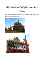 Độc đáo chùa Phật giáo Nam tông Khmer doc