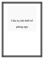 Cấm kỵ khi thiết kế phòng ngủ doc