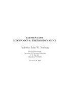 Elementary mechanics and thermodynamics   j  norbury