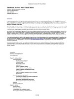 Database Access with Visual Basic ppt