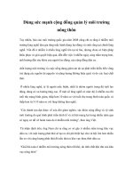 Dùng sức mạnh cộng đồng quản lý môi trường nông thôn ppt