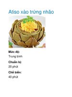 Atiso xào trứng nhão doc