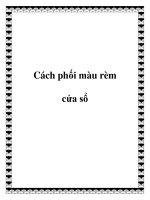 Cách phối màu rèm cửa sổ ppt