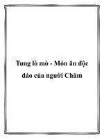 Tung lò mò - Món ăn độc đáo của người Chăm doc
