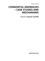 Congenital Anomalies – Case Studies and Mechanisms Edited by Alastair Sutcliffe doc