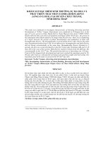 KHẢO SÁT ĐẶC ĐIỂM SINH TRƯỞNG, SỰ RA HOA VÀ PHÁT TRIỂN TRÁI NHÃN E-DOR (DIMOCARPUS LONGAN LOUR.) TẠI HUYỆN CHÂU THÀNH, TỈNH ĐỒNG THÁP potx