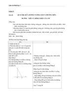 giáo án quan hệ giữa đường vuông góc và đường xiên, đường xiên và hình chiếu - toán 7 - gv.b.t.vinh