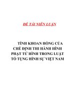 ĐỀ TÀI NIÊN LUẬN 