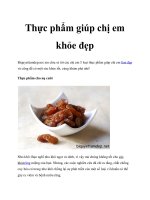 Thực phẩm giúp chị em khỏe đẹp pdf