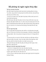Đề phòng và ngăn ngừa thủy đậu pptx
