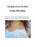 Tự làm cổ áo rời thời trang, tiện dụng doc