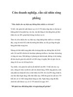 Cứu doanh nghiệp, cần cái nhìn sòng phẳng potx