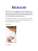 Khi mẹ ít sữa pptx