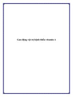 Gan động vật trị bệnh thiếu vitamin A doc