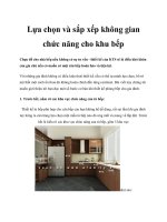 Lựa chọn và sắp xếp không gian chức năng cho khu bếp potx