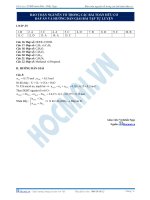 Bảo toàn nguyên tố trong các bài toán hữu cơ đáp án và hướng dẫn giải bài tập tự luyện docx