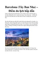 Barcelona (Tây Ban Nha) – Điểm du lịch hấp dẫn pot