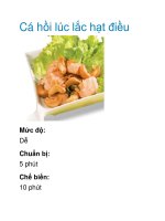 Cá hồi lúc lắc hạt điều doc