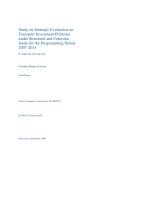Study on Strategic Evaluation on Transport Investment Priorities under Structural and Cohesion funds for the Programming Period 2007-2013 docx