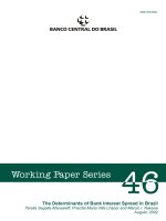 The Determinants of Bank Interest Spread in Brazil ppt