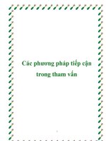 Các phương pháp tiếp cận trong tham vấn docx
