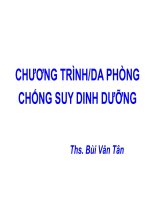 CHƯƠNG TRÌNH/DA PHÒNG CHỐNG SUY DINH DƯỠNG pdf