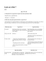 Lịch sử 6 Bài 7