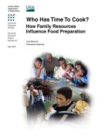 Who Has Time To Cook - How Family Resources Influence Food Preparation pdf