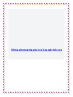 Những phương pháp giúp bạn lắng nghe hiệu quả. docx