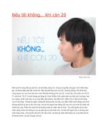 nếu tôi không… khi còn 20