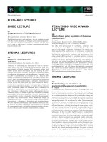 Báo cáo khoa học: PLENARY LECTURES pdf