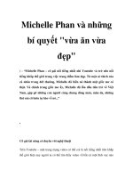 Michelle Phan và những bí quyết vừa ăn vừa đẹp doc