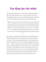 Tạo động lực cho mình ppt