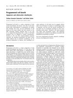 Báo cáo khoa học: Programmed cell death Apoptosis and alternative deathstyles pot