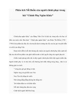 Phân tích Nỗi Buồn của người chinh phục trong bài 