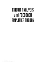 CIRCUIT ANALYSIS and FEEDBACK AMPLIFIER THEORY potx
