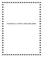 NGÔI NHÀ CỦA NHỮNG NIỀM KIÊU HÃNH docx