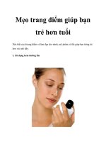 Mẹo trang điểm giúp bạn trẻ hơn tuổi docx