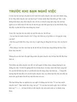 TRƯỚC KHI BẠN NGHĨ VIỆC docx