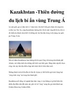 Kazakhstan -Thiên đường du lịch bí ẩn vùng Trung Á pdf