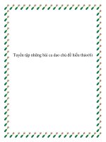 Tuyển tập những bài ca dao báo đáp cha mẹ potx