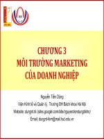 MÔI TRƯỜNG MARKETING CỦA DOANH NGHIỆP pot