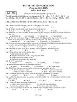 ĐỀ THI THỬ TỐT NGHIỆP THPT (Năm học 2012-2013) MÔN: HOÁ HỌC docx