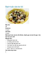 Bạch tuộc xào bơ tỏi pptx