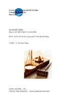 Đề tài: Trả lời 120 câu hỏi và giải quyết 10 bài tập tình huống. ppt