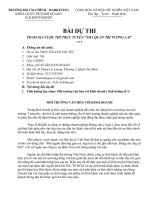 Bài dư thi THAM GIA CUỘC THI TRỰC TUYẾN “NHÀ QUẢN TRỊ TƯƠNG LAI