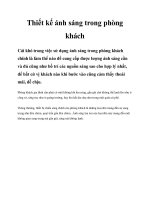 Thiết kế ánh sáng trong phòng khách ppt