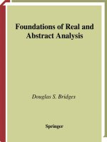 foundations of real and abstract analysis - axler , gehring , ribet